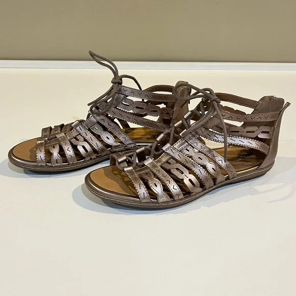 Earth Lace up Gladiator Sandals - Picture 3 of 9